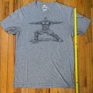 Gray Graphic T-Shirt with Bold Design
